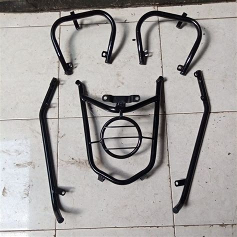 Jual Tubular Crash Bar Guard Set Frame Slider Pelindung Body X Ride Old