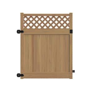 Veranda Linden 4 Ft W X 6 Ft H Cypress Vinyl Un Assembled Fence Gate