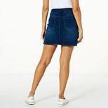 Dg By Diane Gilman Super Stretch Knit Denim Skort Hsn