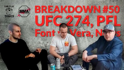 BREAKDOWN 50 UFC 274 PFL Font vs Vera News Bartoš Krajl Novák