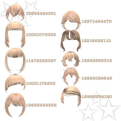 Pin By Alexcyrhuz Qmn On Codes For Roblox Blonde Bangs Black Hair