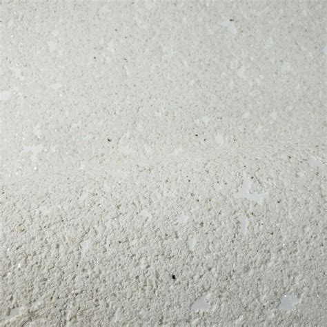 K901 White Cream Chip Stone Real Natural Mica Textured Wallpaper Plain