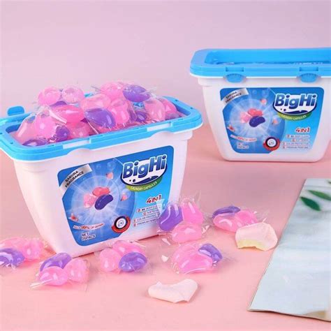 Bighi Liquid Laundry Detergent Capsules Ball Deep Clean Wash Liquids Laundry Beads Sakura