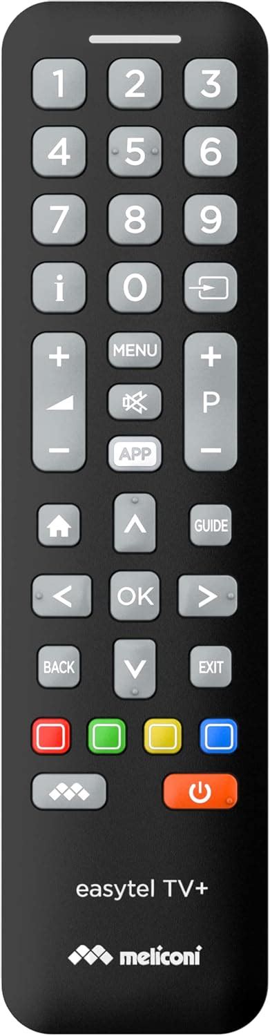 Meliconi Easytel Tv Universal Tv Remote Control Also Controls The