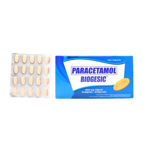 BIOGESIC Paracetamol 500mg Tablet 1 S Price In The Philippines MedsGo