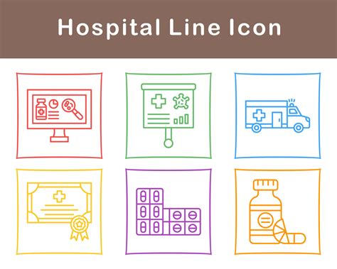 Hospital Vector Icon Set 21505163 Vector Art at Vecteezy