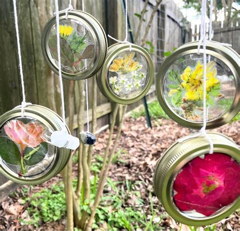 Easy Diy Pressed Flower Suncatcher Sprouting Wild Ones