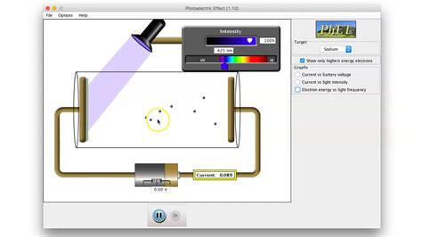 Ap Chemistry The Photoelectric Effect With Phet Simulation Youtube