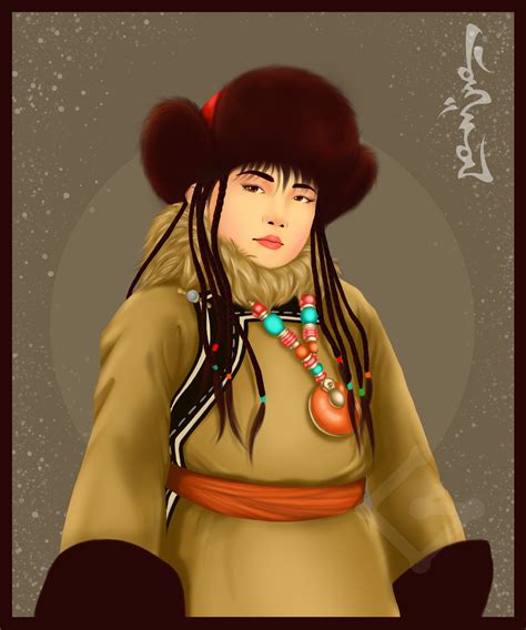 Mongolian girl on Behance