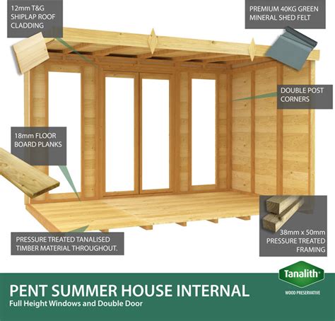 Ft X Ft Apex Summer House Full Height Window Tafs Garden Co