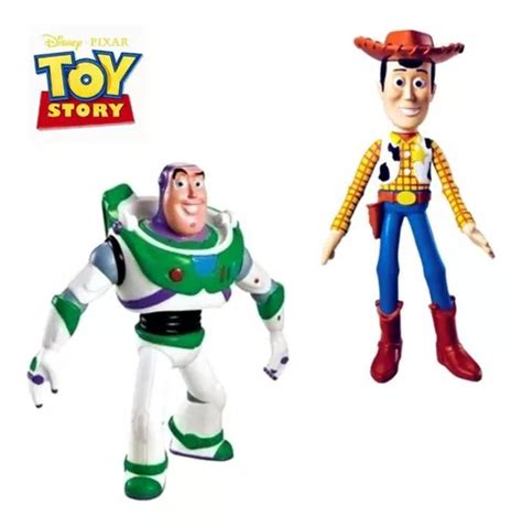 Bonecos De Vinil Toy Story Kit Woody E Buzz Lightyear