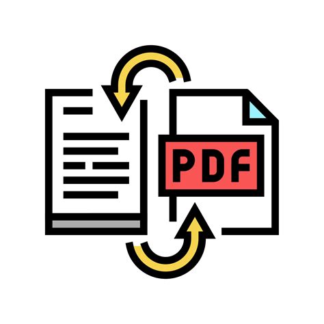 convert pdf file to word pad color icon vector illustration 10277838