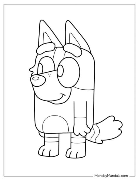 36 Bluey Coloring Pages Free PDF Printables