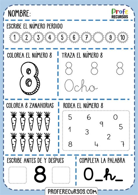 Fichas Y Actividades Para Aprender Los Números