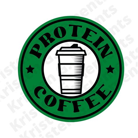 Protein Coffee Svg Proffee Coffee Logo Svg Png File Print On Demand