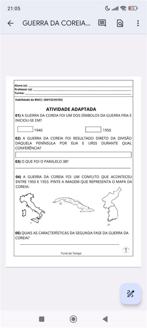 Atividades Adaptadas de História - História Lúdica