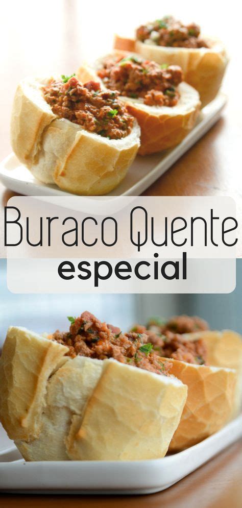 Receita de buraco quente um maravilhoso pão carne moída e bacon