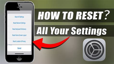 What Happens If You Reset All Settings On Iphone 2024 Youtube