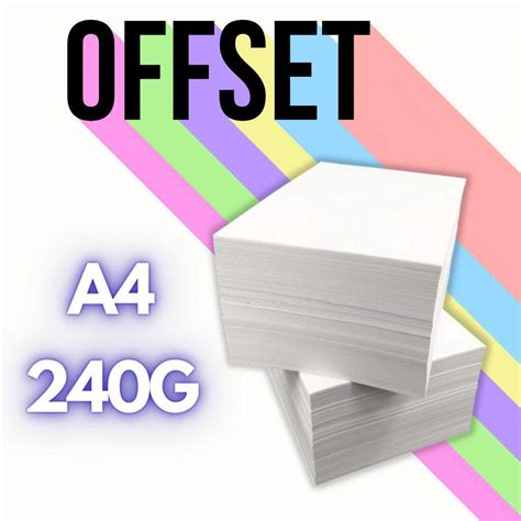 Chambril 240g 100 Fls A4 Papel Offset Branco RJ