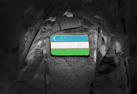 Flag of Uzbekistan on Military Uniform. Army, Armed Forces, Soldiers ...