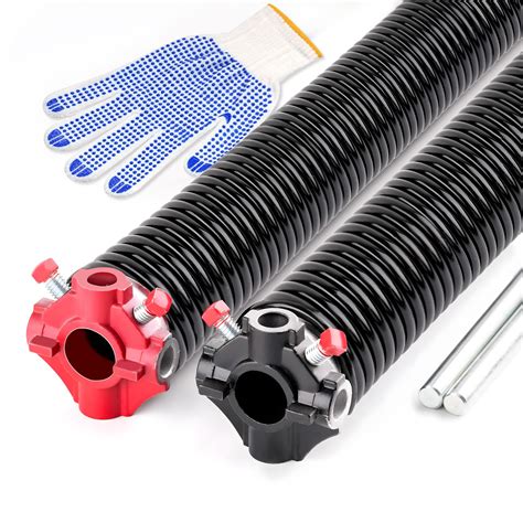 Pair Of 2 Garage Door Torsion Springs Set With Non Slip Winding Bars High Quality