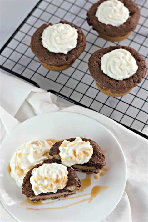 Peanut Butter Cup Stuffed Brookies Reeses Brookie Cups