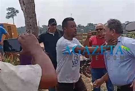 Prefeito do Bujari é agredido por agricultor durante discussão sobre