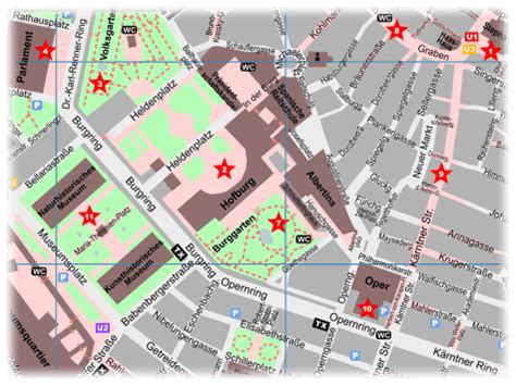 Vienna Tourist Map for Sightseeing - PDF