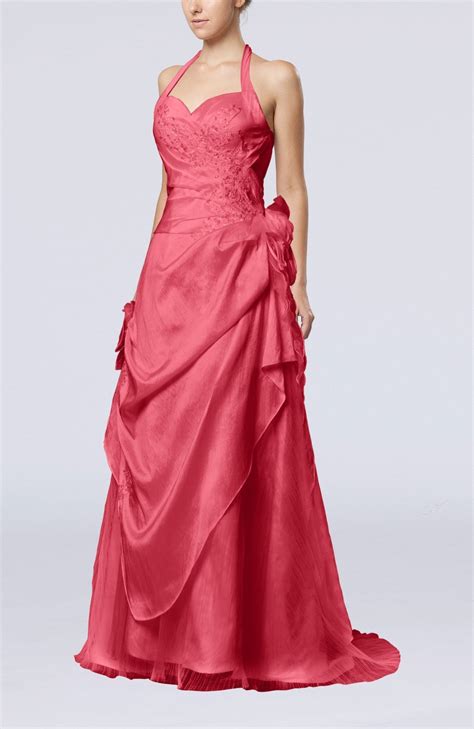 Magenta Evening Dress Gorgeous A Line Sweetheart Backless Taffeta