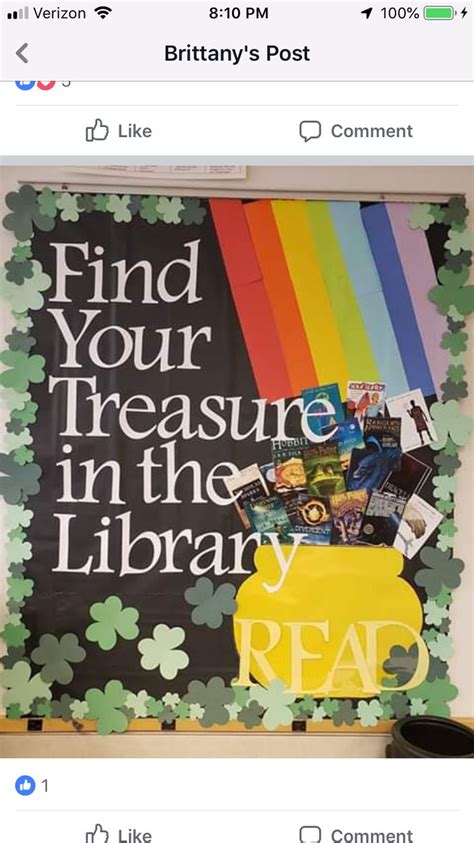 March Library Bulletin Board