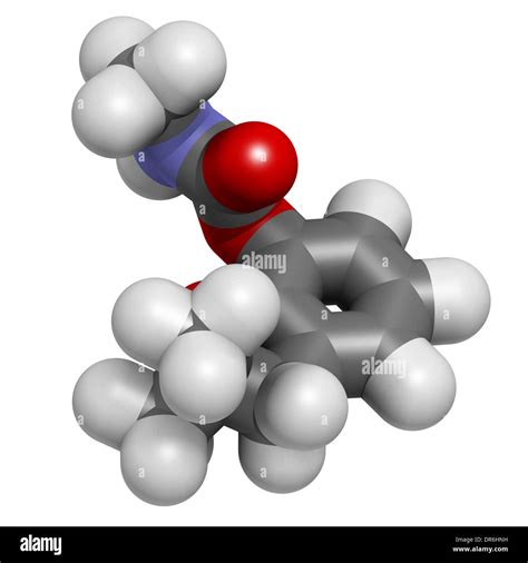 Carbofuran carbamate pesticide molecule. Insecticide that is also ...