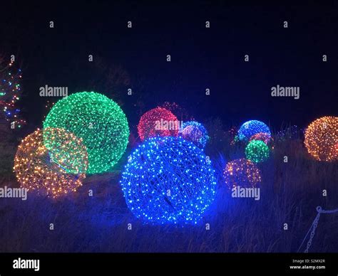 Denver Botanic Gardens Christmas Lights Stock Photo - Alamy