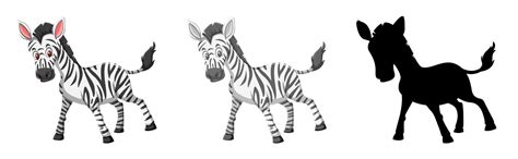 Set of zebra character 604994 Vector Art at Vecteezy