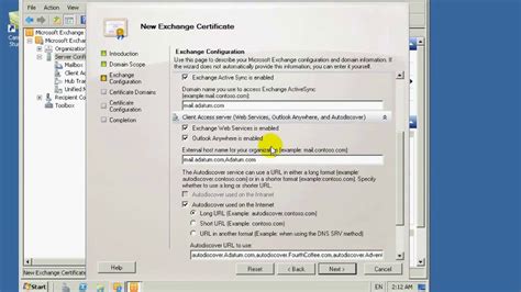 How To Configure Client Access Servers Exchange 2010 10135B YouTube