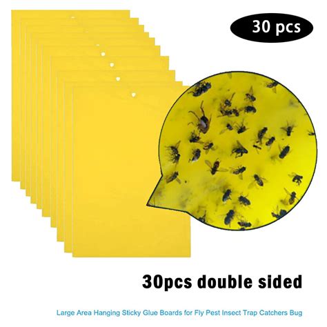 102030pc Sided Yellow Sticky Gnat Traps For Indooroutdoor Flying