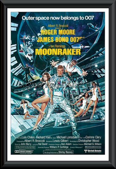 James Bond Moonraker poster framed :: James Bond movies :: Movie ...