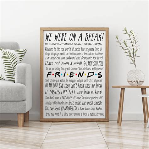 Friends tv show Friends TV show poster Friends tv show gift | Etsy