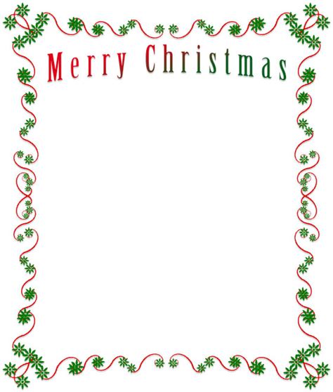 Free Christmas Border Clipart Frames Borders