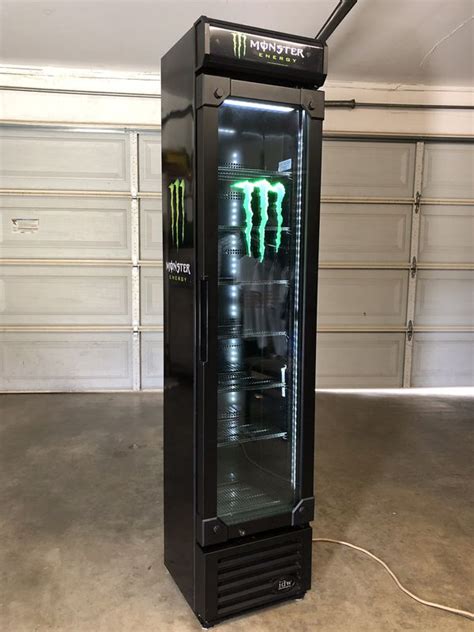 New Monster Energy Drink Fridge Cooler Refrigerator Rockstar For Sale