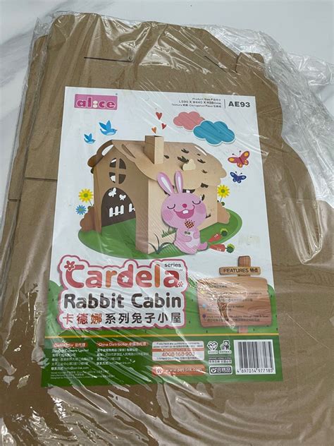 DIY Cardboard Rabbit Cabin, Hobbies & Toys, Books & Magazines ...