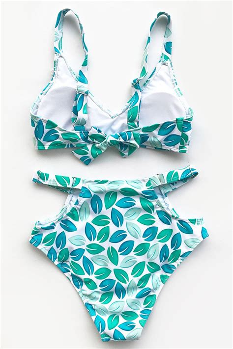 Green Jade High Waisted Bikini Set