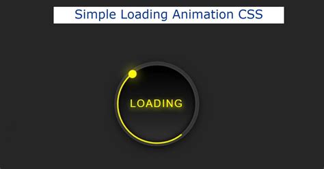 Simple Loading Animation Using Html Css Free Code Nbkomputer