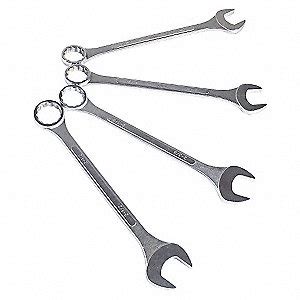 SUNEX TOOLS JUMBO COMBINATION WRENCH SET, SAE, 12 PT, ALLOY STEEL, 4 PIECE SET - Combination ...