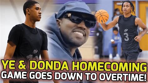 Kanye West Pops Out For Donda Academy HOMECOMING Rob Dillingham Jahki