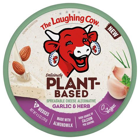 The Laughing Cow Spreadable Cheese Alternatives Garlic And Herb Wedges