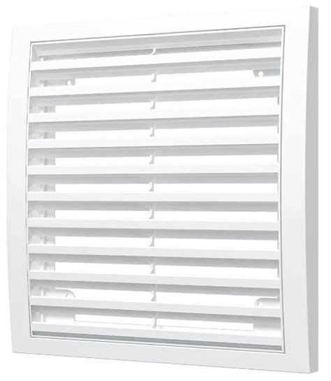 Вытяжная вентиляционная решетка наружная ASA-пластик Mistral 20x20 White
