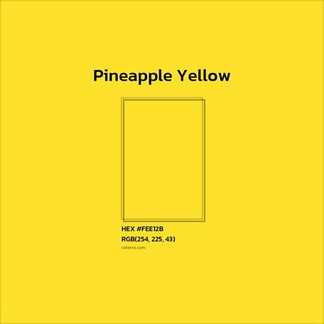 pineapple yellow color color codes matching colors  paints