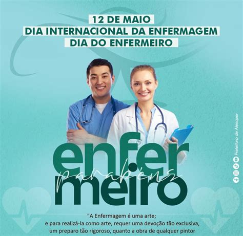 12 De Maio Dia Internacional Da Enfermagem E Dia Do Enfermeiro A