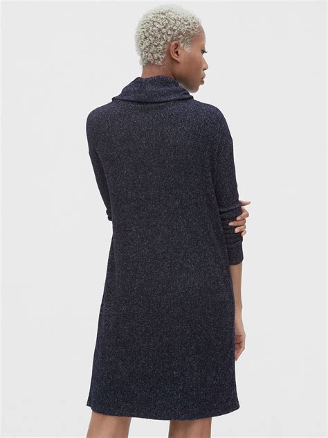 Softspun Ribbed Cowl Neck Sweater Dress Gap