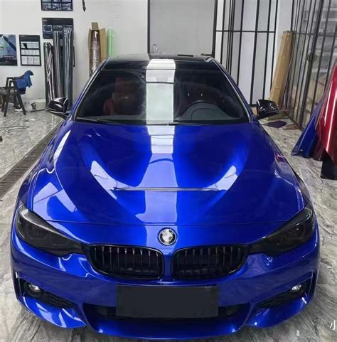 Bmw 4 Series Wrap Best Ravoony Tesla Gloss Deep Blue Vinyl Car Wrap Bmw 4 Series Wrap